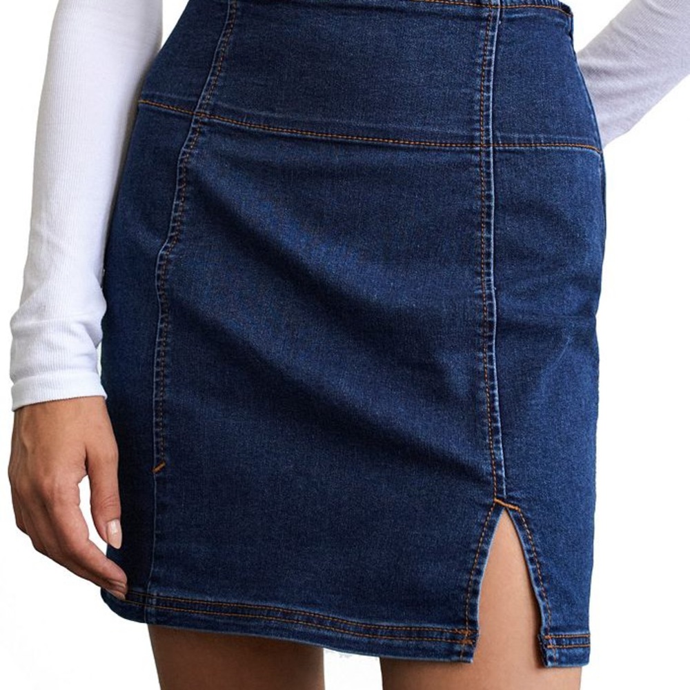 Free People Holding Onto A Dream Denim Mini Skirt, 2